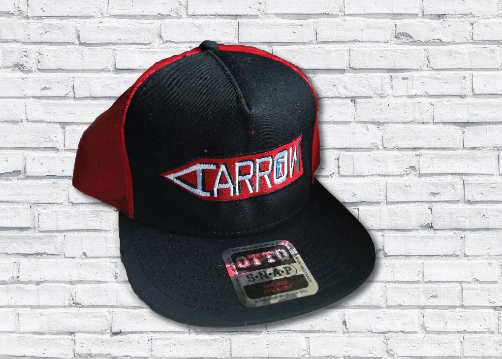 Otto Trucker Hat – Red/Black Bill – Aarrow Shop